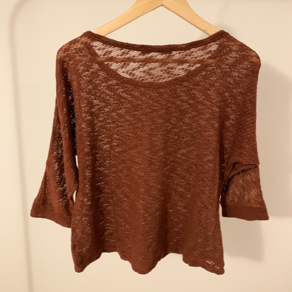 Dark Orange Mid Sleeve Shirt - Picture 4 of 5